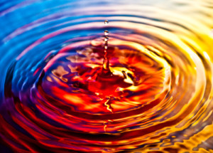 ripples on water to represent the effect of influencers