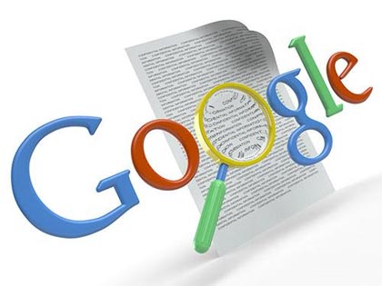 keyword research represented by google logo and magnifying glass