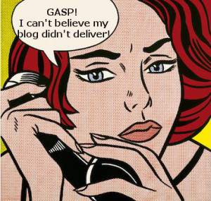 pop art woman upset her blog didn´t deliver