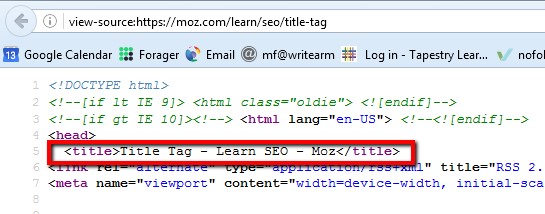 meta title html code